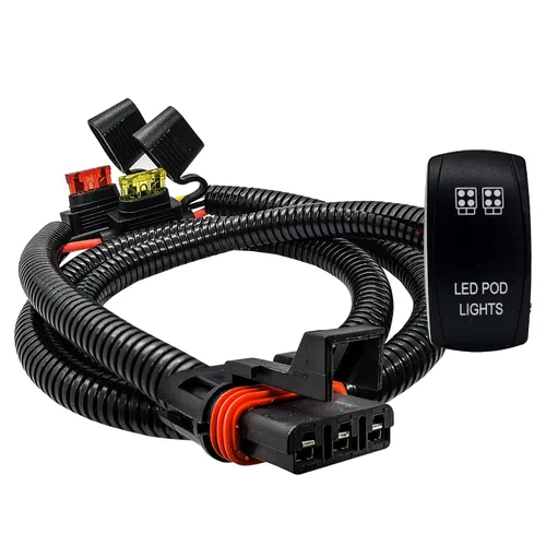 Vista 8 de OZ-USA Kit de cables de enchufe de barra de bus de potencia con interruptor basculante de encendido/apagado compatible con Polaris Pulse Power