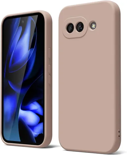 Vista 60 de oakxco para Google Pixel 6A Funda de teléfono de silicona líquida, diseño estético lindo y delgado para mujer y niña, cubierta de gel suave, lisa