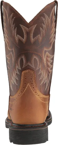 Vista 3 de Ariat Botas de trabajo Sierra con punta cuadrada ancha para hombre, Corteza añejada, 7