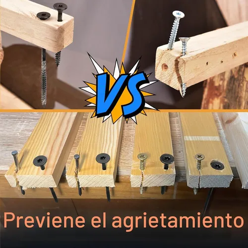 Vista 5 de VIGRUE Tornillos para cubierta, tornillos para madera - Tornillos Star Drive para cubiertas de madera para madera, tronco, paisajismo, resistentes a