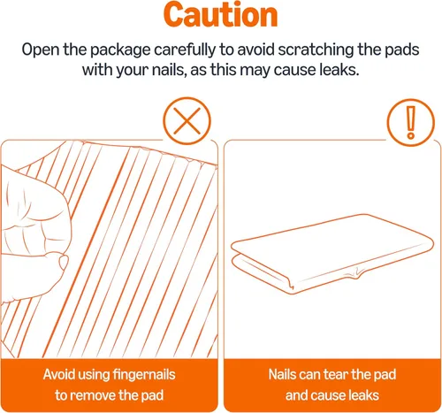 Vista 6 de Amazon Basics Almohadillas para control de olor de carbón para perros y cachorros, 5 capas a prueba de fugas súper absorbentes, superficie de secado
