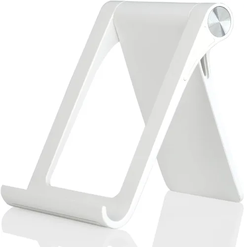 Vista 10 de Soporte para teléfono celular, multiángulo, ajustable, soporte de escritorio para teléfono, soporte para tableta para iPhone 17 16 15 14 13 12 11