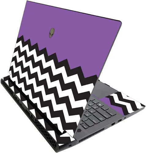 Vista 504 de MightySkins - Skin brillante con purpurina para Alienware M17 R3 (2020) y M17 R4 (2021) - Diversión de los años 90 Acabado duradero con purpurina