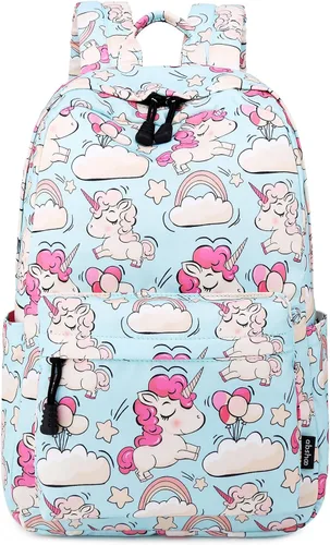 Vista 2 de Abshoo mochila ligera infantil de unicornio, bolsa para la escuela, bolsa para niñas