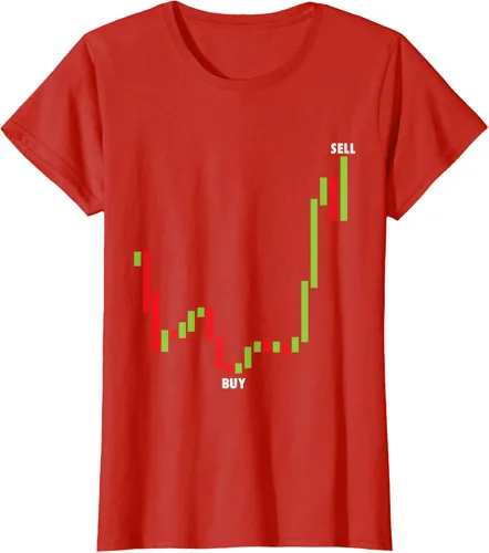 Vista 53 de Funny Day Trading Comprar Baja Venta Alta Stock Trading Camiseta Negro