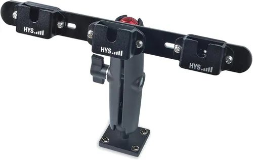 Vista 8 de HYS Soporte de tableta resistente para camión y vehículo, base de taladro Walkie Talkie/soporte de micrófono de mano con brazo de aluminio