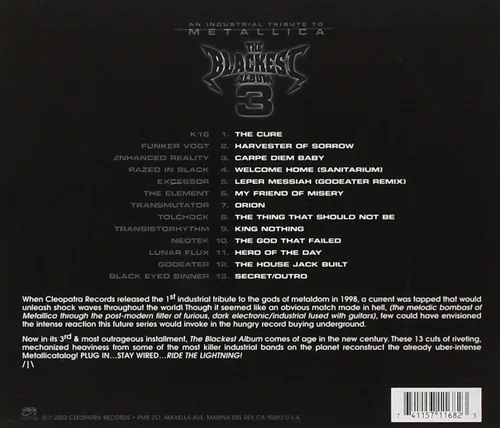 Vista 2 de The Blackest Album Vol3 Industrial Tribute To Metallica
