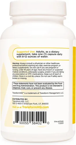 Vista 3 de TransformHQ Suplemento de enzimas digestivas (120 cápsulas) - 16 enzimas, apoya la digestión saludable