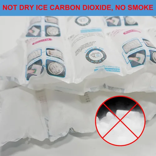 Vista 5 de Paquetes de hielo seco para envío de alimentos congelados, sin efecto de humo, paquetes de hielo para enfriador/caja de almuerzo, paquete frío