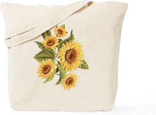 Vista 10 de CafePress COPD Hope - Bolsa de mano de girasol de lona natural, bolsa de compras reutilizable