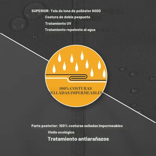Vista 3 de ULTCOVER Funda impermeable para televisores de exterior de pantalla plana de 28 a 32 pulgadas, cubre también los elementos de montaje y los Negro