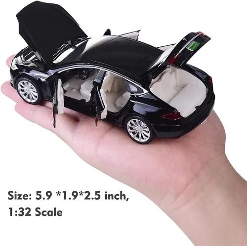 Vista 4 de gidoyi Modelo de Coche de Juguete S Modelo de Aleación Vehículos de Juguete de tracción hacia atrás Escala 1/32 Juguetes de Coche para Niños Negro