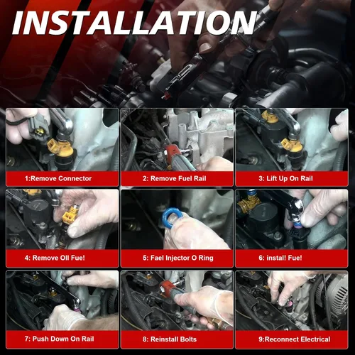 Vista 7 de 8 inyectores de combustible de repuesto para Ram 1500 5.7L 2009-2017 Ram 2500 para: Dodge Charger 5.7L Durango Challenger 2010-2016 2018 para Grand