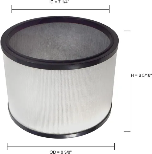 Vista 5 de HQRP Filtro HEPA compatible con Dyson Pure Cool Link Desk DP01 DP02 y Pure Hot+Cool HP01 HP02 calentador + ventilador, filtro de repuesto 968125-03