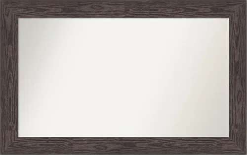 Vista 287 de Amanti Art Espejo personalizado, espejo de baño negro puente, espejo de pared o espejo de tocador de baño sobre el fregadero (26 x 26 pulgadas)