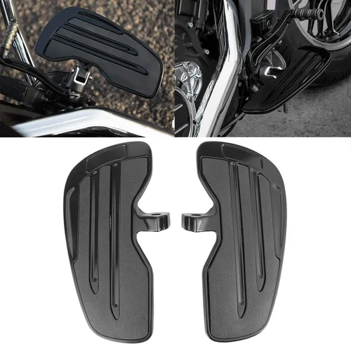 Vista 3 de Tablas de suelo delanteras de aluminio, clavijas de repuesto para Indian Sixty Bobber 2015-2022 - Negro/Plata