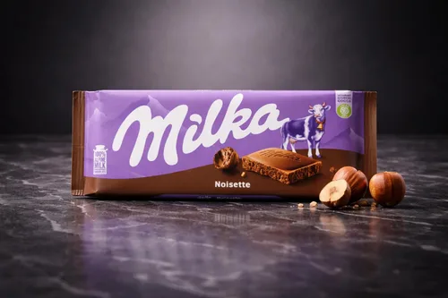 Vista 7 de Milka Noisette Chocolate con leche 3.17 oz (paquete de 10)