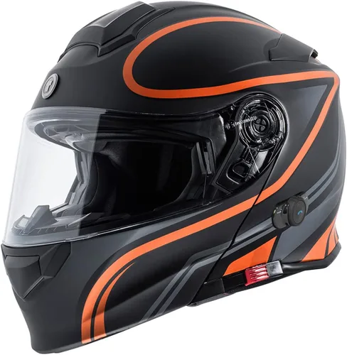 Vista 22 de Torc T-28B - Casco modular Bluetooth Dark Star