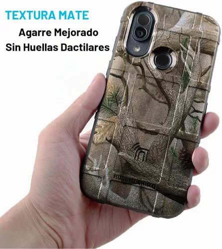 Vista 3 de Nakedcellphone Serie de operaciones especiales para CAT S62 Pro Funda para Camuflaje de otoño (negro)