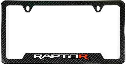 Vista 8 de Marco de Placa de Licencia de Metal Negro Ford Raptor