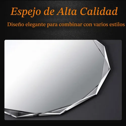 Vista 3 de SNUGACE Espejo de tocador de baño de montaje en pared sin marco con borde biselado, 20 x 28 pulgadas