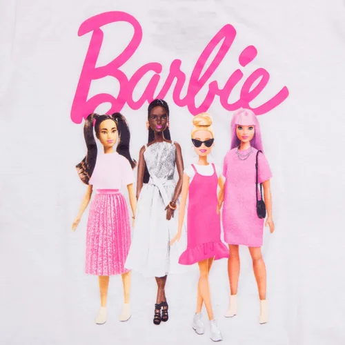 Vista 8 de Barbie Colorful Silhouettes - Paquete de 3 camisetas de manga corta para niñas