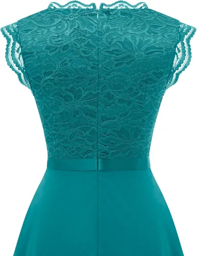 Vista 44 de Dressystar - Vestido de dama de honor, sin mangas, con cuello en V, para fiesta de boda