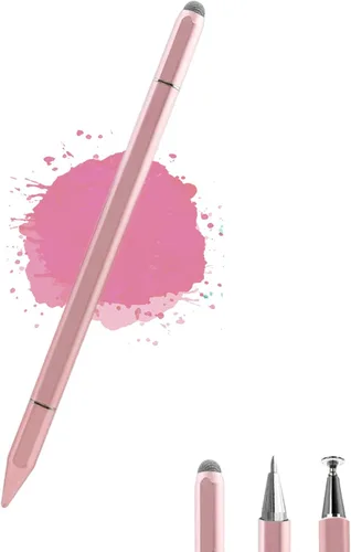 Vista 12 de Bolígrafos Stylus para iPad, Luntak 3 en 1 Bolígrafo de Punta, Punta de Fibra y Disco Transparente Stylus Capacitivo Lápiz iPad para Apple