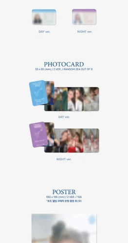 Vista 7 de Lee Chaeyeon Over The Moon 2nd Mini álbum Photobook+Pegatina+Postal+Mensaje especial+Papel de examen+Tarjeta de identificación+Tarjeta