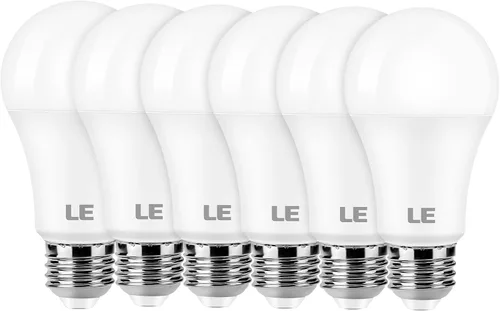 Vista 8 de Lepro Bombillas LED equivalentes a 100 W, 14 W, 1500 lúmenes, luz blanca diurna 5000 K, no regulable, base estándar A19 E26, vida útil de 10000