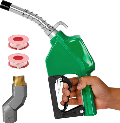 Vista 10 de Boquillas de combustible automáticas de 3/4", boquilla de transferencia de combustible con apagado automático y junta giratoria de 360°, gancho