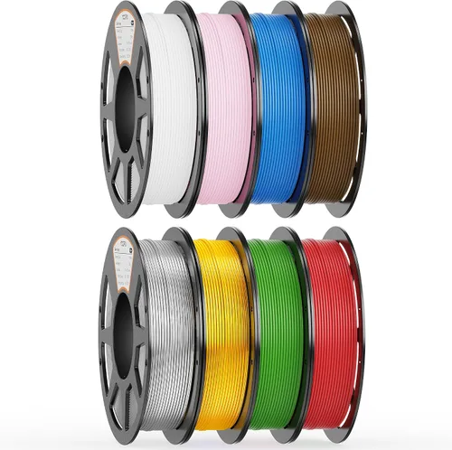 Vista 14 de Paquete de filamento PLA de 0.069 pulgadas, 8 colores vibrantes, apto para Pla Bundle-250gx8-112020006