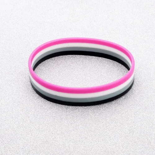 Vista 4 de CHOORO Pulsera LGBT Orgullo Gay Pulseras de Goma de Silicona Arco Iris Pulseras LGBTQ Joyería Orgullo Gay Regalos
