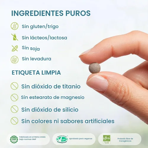 Vista 5 de Igennus - Bisglicinato de hierro limpio de 20 mg, vitamina C, suministro para 6 meses, fórmula quelada suave de alta absorción y bisglicinato