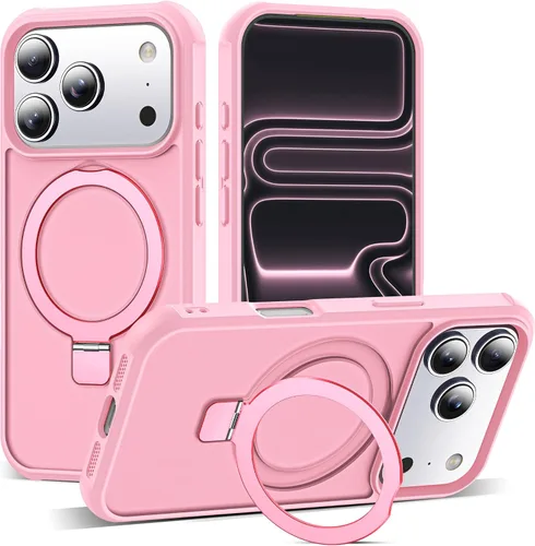 Vista 16 de SKYLMW - Funda compatible con iPhone 11 de 6.1 pulgadas, con soporte magnético invisible tipo anillo, funda translúcida de grado militar, compatible