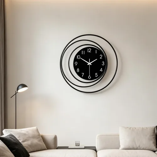 Vista 8 de Dankeit Reloj de pared decorativo de 13 pulgadas, silencioso y sin tictac, funciona con pilas, reloj de pared grande para sala de estar, cocina