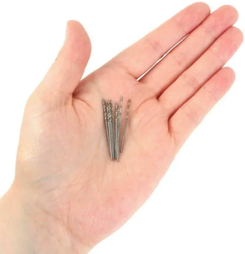 Vista 2 de 20 piezas de 0.020 in HSS Micro Twist Broca de acero de alta velocidad para madera, plástico, metal blando