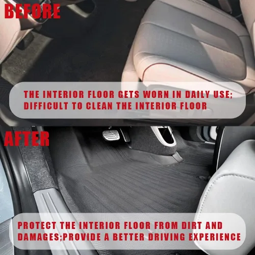 Vista 7 de BestEvMod Alfombrillas para Ioniq5 para todo tipo de clima, XPE, antialtas temperaturas, primera y segunda fila, compatibles con Hyundai Ioniq 5