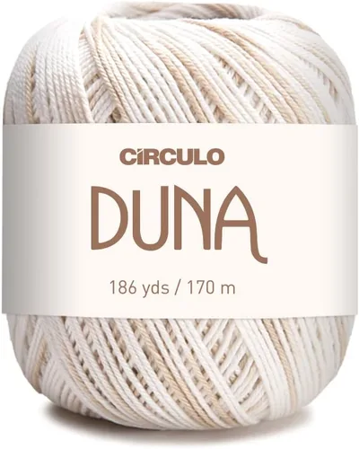Vista 36 de Círculo Hilo Duna – 186 yardas, 3.52 onzas – Hilo DK de peinado ligero – 100% algodón virgen brasileño mercerizado, perfecto para tejer y hacer