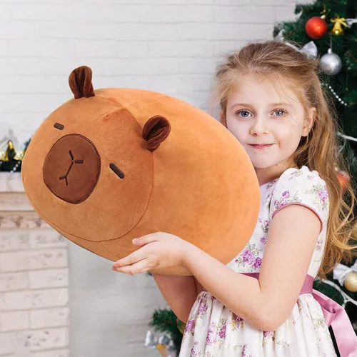 Vista 6 de Wepop Capybara - Peluche de 20 pulgadas, lindo peluche de Capybara, almohadas de peluche, regalos para niños, adultos, niños y niñas