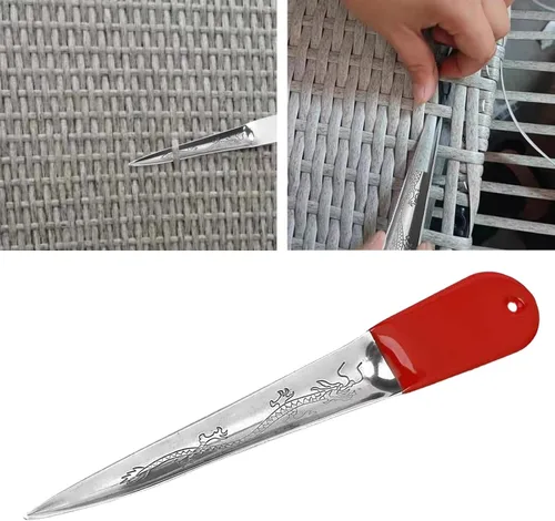 Vista 6 de Herramienta de tejido para mimbre de ratán, herramienta de tejer, manualidades, herramienta especial de ratán para silla, cesta, herramienta