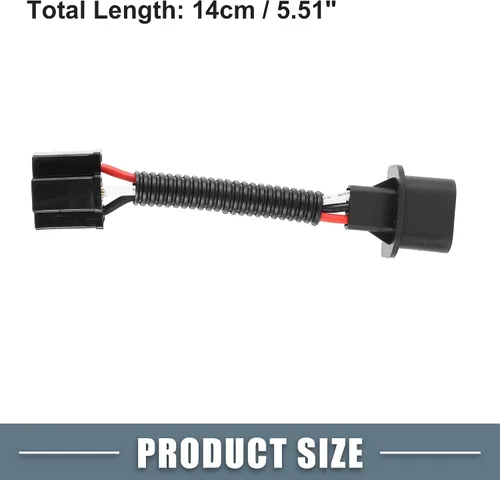 Vista 4 de H13 9008 a H4 9003 - Adaptadores de arnés de cableado de cable de coleta para faros delanteros (juego de 2)