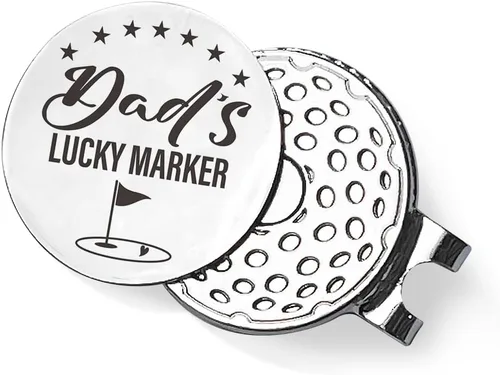 Vista 5 de QVUXZ Regalos de marcador de pelota de golf para papá, regalos de golf para papá de hija, regalos de golf para el día del padre, regalos