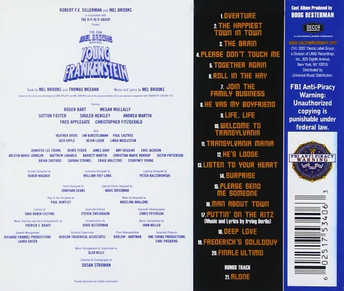 Vista 2 de Young Frankenstein Original Broadway Cast Recording