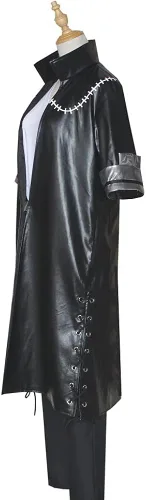 Vista 4 de My Hero Academia - Disfraz de cosplay de Dabi para cosplay, chaqueta negra, uniforme de Halloween