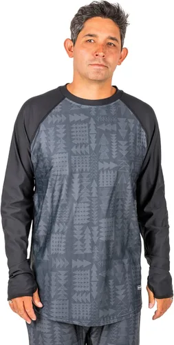 Vista 10 de BLACKSTRAP Camiseta Skyliner Crew Baselayer para hombre Negro