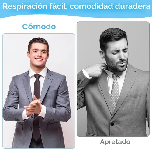 Vista 4 de PEASUG 16 extensores de cuello para camisas de hombre, extensor de botón elástico para camisas de vestir, corbata, extensores de cuello