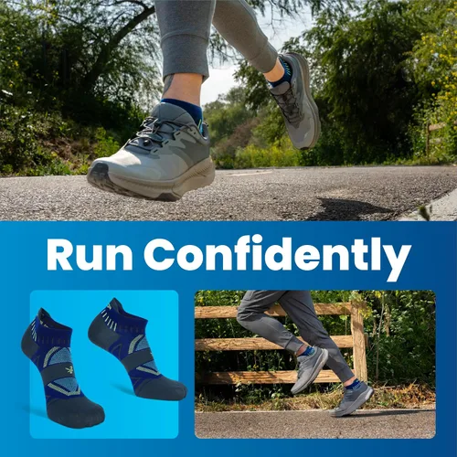 Vista 7 de Balega para mujeres - Calcetines deportivos para correr, de rendimiento, invisibles, absorbentes (1 par)