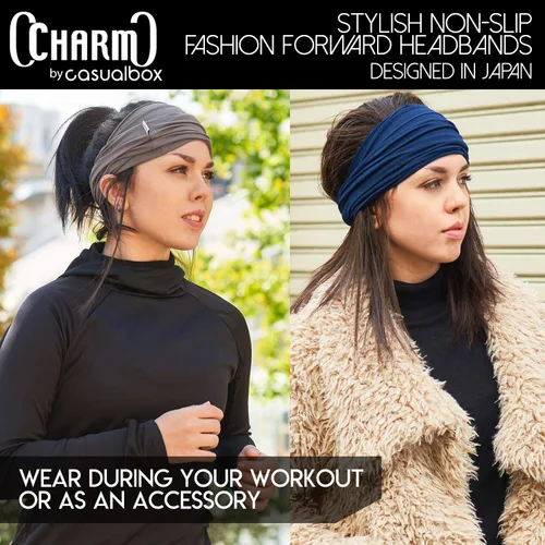 Vista 7 de Bandana elástica de Casualbox, estilo japonés, para cabello largo, rastas, pañuelo para cabeza, unisex, Talla libre, Granate