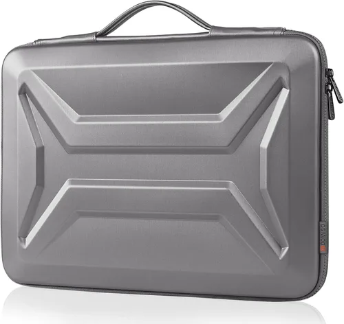 Vista 8 de DOMISO Funda rígida para laptop de 13 pulgadas, impermeable, a prueba de golpes, funda protectora para laptop con mango retráctil para MacBook Air